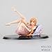 Knmbmg Sword Art Online/Sao: Yuuki Asuna PVC Figure Statua 10cm, Anime Pretty Girl Rosa Pigiama Bare Feet Vergogna Postura Modello, Regalo di Compleanno di Computer Desktop Ornamenti Boxed