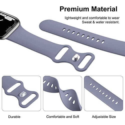 Image of (6 Packs) Sport Bands Compatible with Apple Watch Band 38mm 40mm 41mm 42mm 44mm 45mm 46mm 49mm Silicone iWatch Band Ultra 3 2 1 SE Series 11 10 9 8 7 6 5 4 3 2 1 Women Men