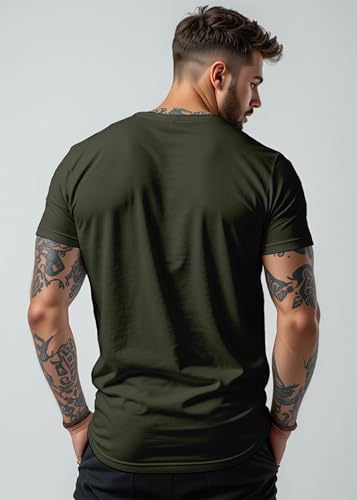 Image of Peppyzone Men's Regular Fit Gym Workout T Shirt for Men