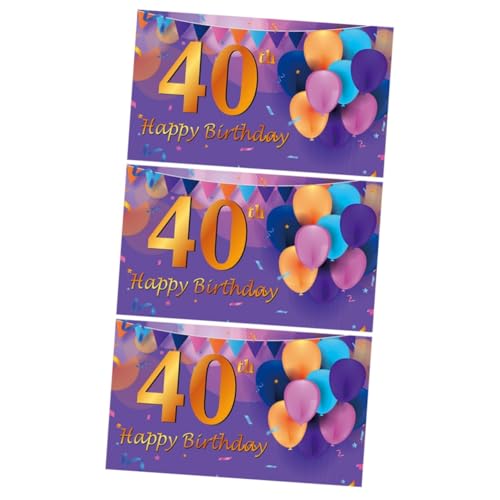 3 Pezzi Di Striscioni Appesi Pendenti Di Compleanno Per Feste Colori Ricchi Forniture Decorative Per