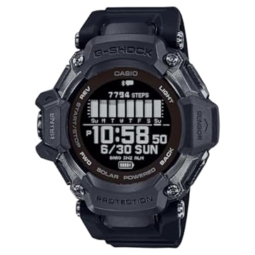 Relógio GPS Monitor Cardíaco Pulso G-SHOCK Squad GBD-H2000-1BDR