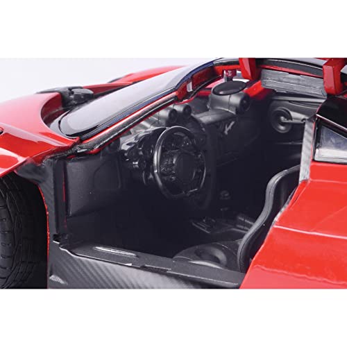 Motormax Pagani Huayra Rojo 1:18 Modelo de Auto Diecast miniatura 5