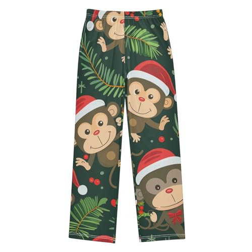 ZZXXB Monkey Holly Leaves Boys Long Pants Soft Trousers