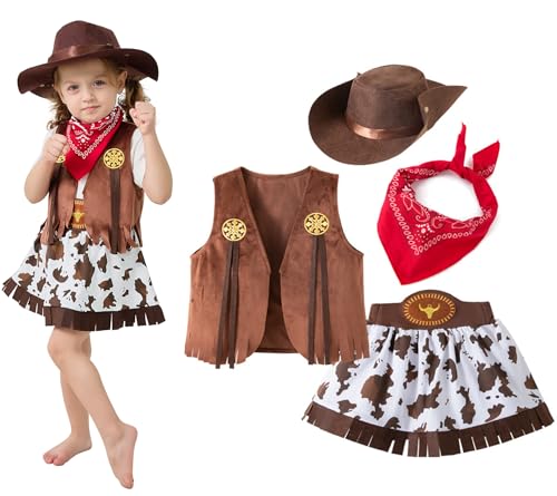 Disfraz cowboy para niños de 8 a 9 años miniatura 1