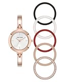 Anne Klein Women's Bangle Watch and Interchangeable Bezel Set