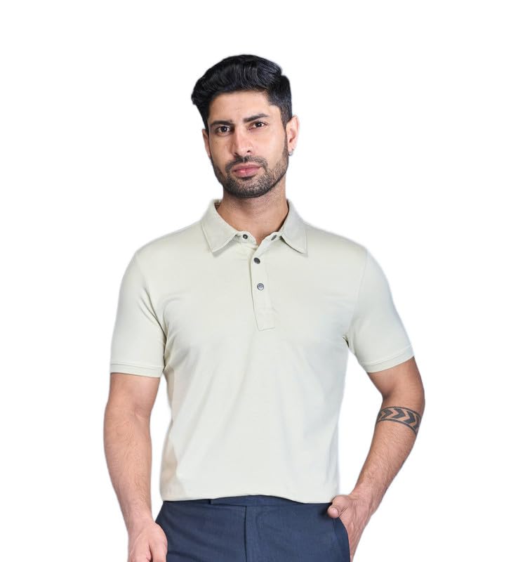 Image of Interwove Bamboo Knitted Polo T-Shirt