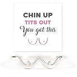 DIOWUS チンアップおっぱいアウトブービーリング 女性用 シルバー 面白い おっぱい ブービーリング 遊び心のあるパーソナライズされた乳首ボディジュエリー 自信力 母乳育児を祝うフェミニストギフト, 銅, 宝石なし