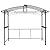 ZenithX Grill Gazebo 8x5ft,Outdoor Patio Canopy,BBQ shelter with Steel Hardtop and Side Shelves