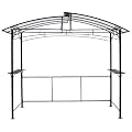 ZenithX Grill Gazebo 8x5ft,Outdoor Patio Canopy,BBQ shelter with Steel Hardtop and Side Shelves