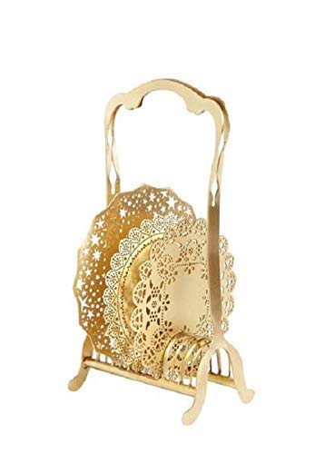 Ariana Ost Gold Table Coaster Holder Organizer- Perfect New Year Gift!