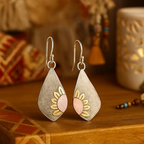 Boho Earrings for Women - Handmade Vintage Carved Dangle Earrings Party Birthday Perfect Stylish Gifts3