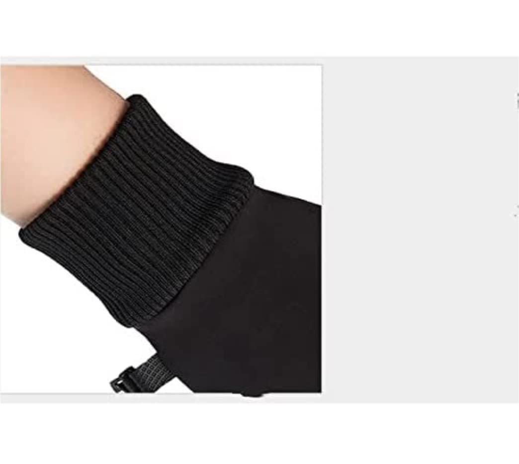 Guanti da Ciclismo Guanti da Esterno Caldi Guanti da Sci Antivento E Impermeabili con Touch Screen Guanti da Bici (Blue : V, Size : Large)