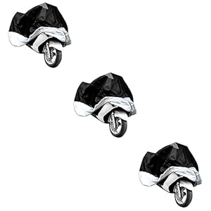 Mobestech 3Pcs Motorbike Protective Cover Motorcycle Covers Dust Hood Miniature Buddha Figures Outdoor Indoor Motorcycle Cover Motorcycle Protective Cover Motorcycle Accessories Uv 12 41pyhun5sgl. sl500 . ss300