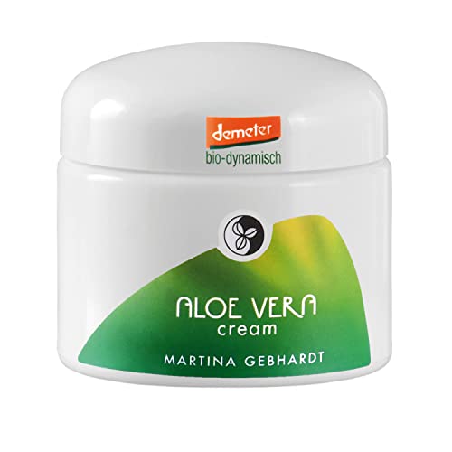 Martina Gebhardt ALOE VERA Cream (50ml) • Feuchtigkeitsspendende Gesichtscreme für anspruchsvolle Haut • Tagescreme mit Aloe Vera • Naturkosmetik Gesichtspflege • Feuchtigkeitscreme