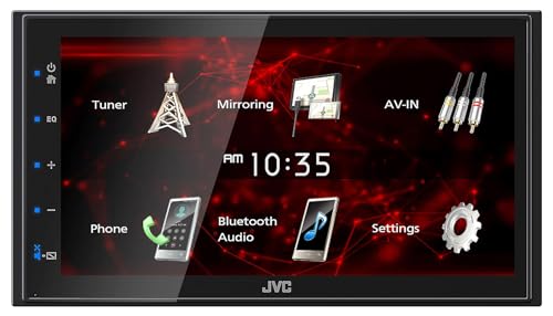 Reproductor JVC KW-M180BT con pantalla 6.8" y cámara Rockville miniatura 4