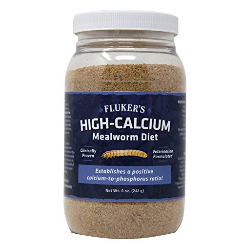 Flukers High Calcium Mealworm Diet Can Be Used as a Gut-Loading Food or Bedding 6 oz