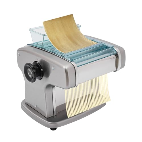 Electric Noodle Maker Automatic Noodle Maker Stainless Steel Fresh Dough Roller Noodle Maker Dough Roller Press 135W Commercial Home Hotel