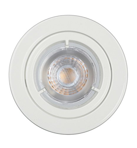 Jedi 563041225 Spot Encastrable 1L 230Lm IP44, Métal, GU10, 4.4 W, Blanc