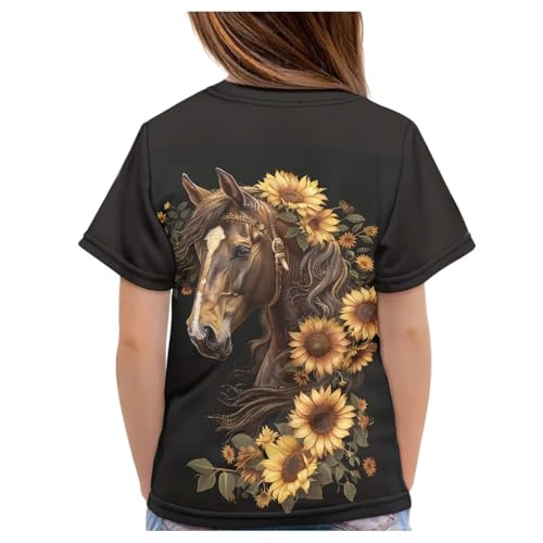 JEOCODY Boys Girls Graphic Tees Funny 3D Printed Short Sleeve T-Shirts 3-16T2