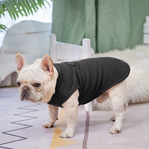 BEAUTYZOO Fleeceweste für Hunde – Winterjacke mit Kapuze und D-Ring für Leine – Warmes Mantelchen für kleine und mittelgroße Hunde