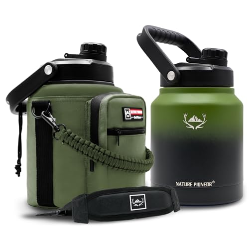 Image of NATURE PIONEOR 84 oz Insulated Water Bottle Jug with Carrier Bag