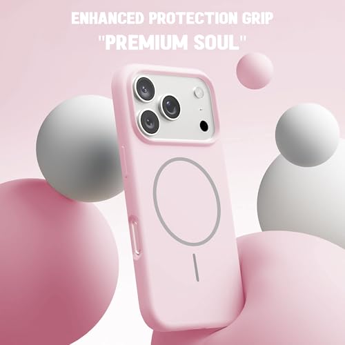 Image of Kratos Active Grip Silicone Case Cover Compatible with iPhone 17 Pro Max - Enhanced Protection, Wireless Magnetic Charging Case with Raised Edge Camera & Screen Protection, Shock-Resistant Design