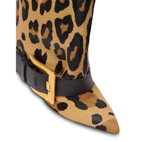 Arqa Wide Calf Boots for Women Fold over Pointed Toe High Heel Boots Comfortable Elegant Fall Winter Knee High Boots2