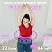 JLoibao Weighted Hula Circle with 32 Links(66 Inch), Sweet Weight Ball, for Adults Weight Loss, Infinity Fitness Hoop Plus Size, for Women Smart Exercise Equipment