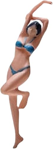 Miniatura 2 de Esquirla 2 figuras 164 pintadas a mano para playa personajes femeninos tren ferrocarril arena mesa de construcción decoración de jardín de hadas