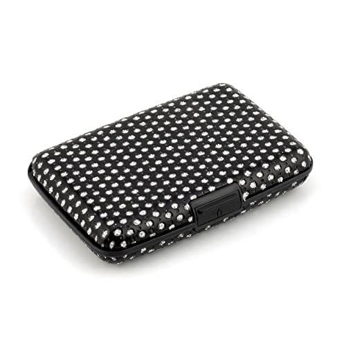 Image of MAESTRA Black Metal Unisex RFID Blocking Card Holder