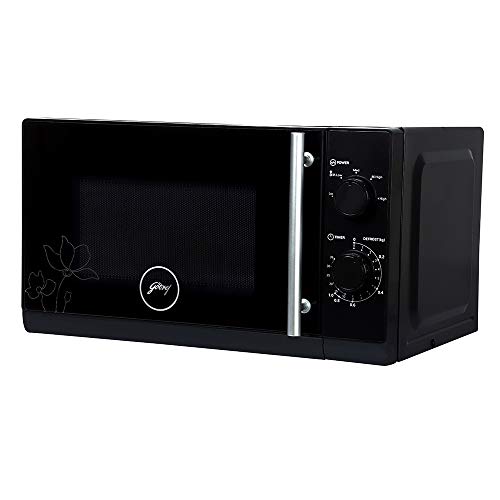 Image of Godrej 20 L 5 Years Comprehensive Warranty Multi Distribution System for Even and Faster Cooking, Solo Microwave Oven With 5 Power Levels (GMX 20SA2, Black)
