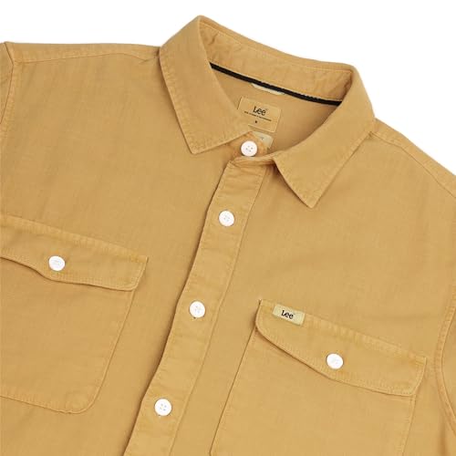 Image of Lee Men's Solid Regular Fit Shirts