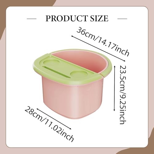 Tina de Spa para Pies Aislante con Asa, Rosa miniatura 3