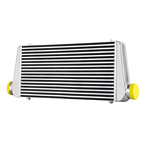 Hkautopart 1000Hp 23.6"X11.8"X3.9" Aluminum Turbo Intercooler 3" Inlet/Outlet 76Mm 5-50Psi Siliver #TOP5