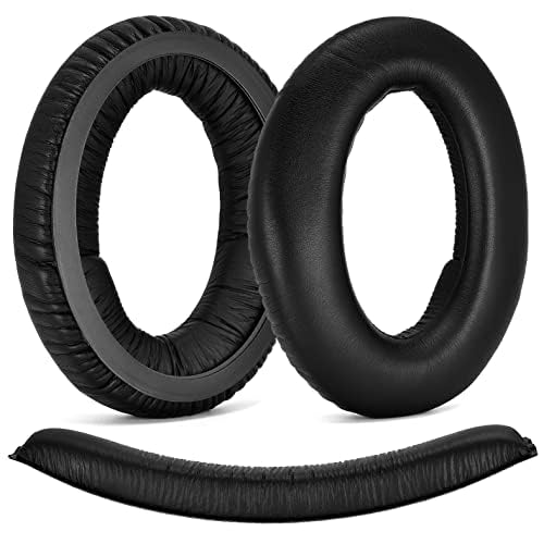 Earpads y Banda para Cabeza Reemplazo Compatible con Sennheiser HD380 PRO HD380 PC350 Game Zero, Cuero Proteico Suave y Espuma de Memoria miniatura 1