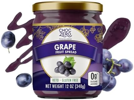 ChocZero Sugar Free Concord Grape Jelly, 12 oz Jar