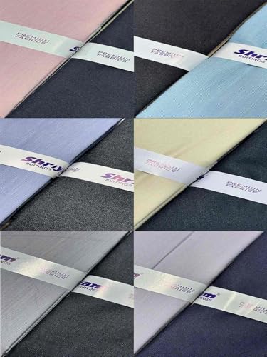 Image of Shirt pant Combo Pack of 6(Unstitched, Full Length Fabric)
