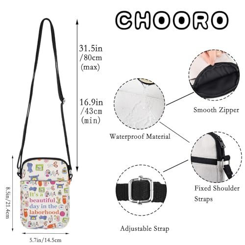 CHOORO Labor And Delivery Nurse Gift L&D Nurse Gift It’s A Beautiful Day In The Laborhood Crossbody Bag2