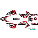 Kalair GFX Graphics kit for Honda CRF150F (2003-2007) Division Series Red 9 Mil-Dirt pit bike motorcycle stickers,dirtbike racing decal automotive motocross accessories no plastics