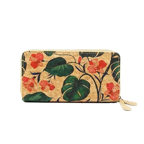 Handmade Cork double zipper wallet, 100% Cork Lightweight durable, natural vegan organic sustainable Eco friendly gift2