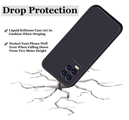 Image of BlazeTech for [ Realme 8 4G / 8 Pro ] Liquid Silicone Back Case Cover Flexible |Inner Lining| with Camera Protection Back Cover for [ Realme 8 4G / 8 Pro ] - Black