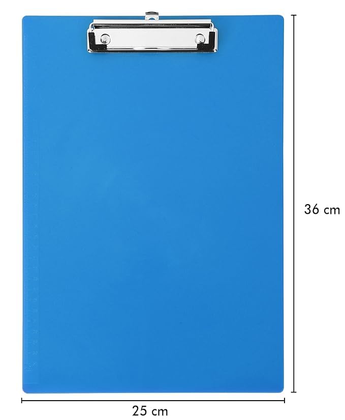 Image of Cubic Light Blue Premium Exam Clipboard - A4 Size Unbreakable Writing Pad for Students, Office & Competitive Exams
