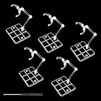 HMIEPRS Action Figure Stand, Transparent Assembly Action Figure Display Holder Base Doll Model Support Stand Compatible with HG/RG/SD/SHE Gundam 1/144 Toy with Screwdriver