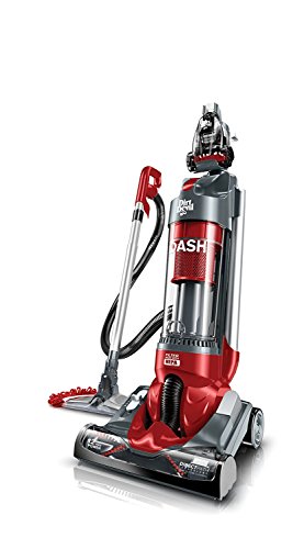 Dirt Devil Dash Dual Cyclonic Bagless Upright Vacuum with Bonus Vac+Dust Floor Tool, UD70250B - Corded,Red