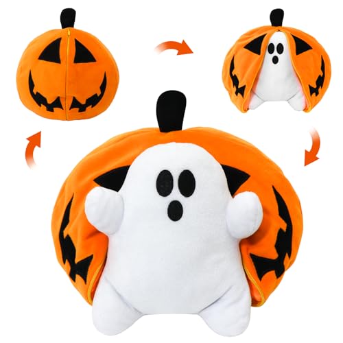 Image of Jack-o’-Lantern Ghost Pillow