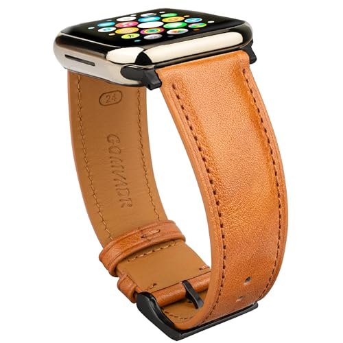 Bracelet en cuir pour Apple Watch : l'élégance rétro au poignet d'un homme moderne