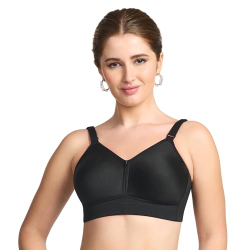 Image of TRYLO Riza T-FIT Women's Non-Padded,Non-Wired,Full Coverage,Seamless 100% Cotton Feel Fabric Bra Available in Multicolor