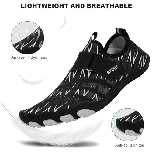 Image of barefoot hiking shoes for women men professional water shoes for women men barefoot hiking shoes for travel wide toe slip resistant breathable