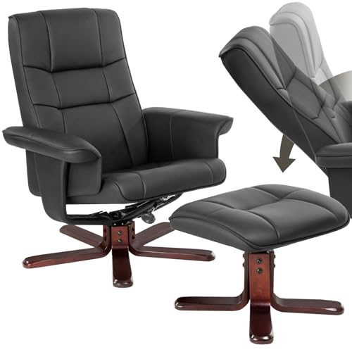 TecTake® sillón Relax reclinable con Taburete,...