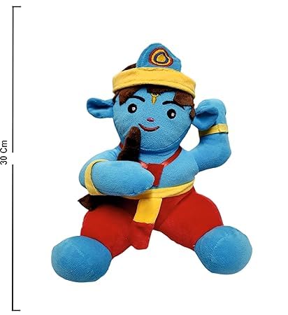 Image of Box Mantra Chanting Baby Krishna (Small - 30 CM) | Musical Soft Plush Toy | Best Gift for Infants, Toddlers & Babies